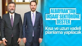 İnşaat sektörü temsilcilerinden Bakan Albayrak'a ziyaret
