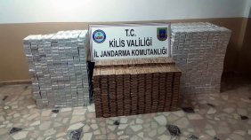 Kilis ’te 18 bin paket firari sigara yakalandı