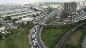 Otogarda kilometrelerce otobüs kuyruğu