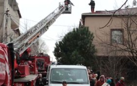 Ümraniye'de korkutan yangın!