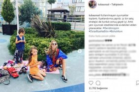 Tuba Ünsal çocuklarına oyuncaklarını sattırdı