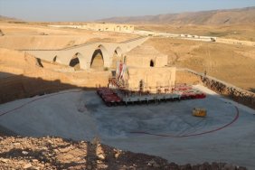 Batman'daki tarihi Artuklu Hamamı yerine indiriliyor