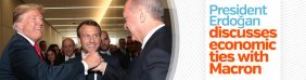 President Erdoğan discusses economic ties with Macron