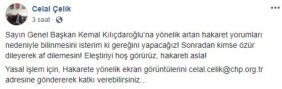 CHP Genel Başkanına hakaret suçtur diyorlar