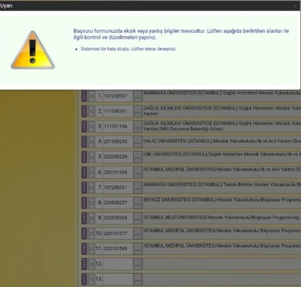 Üniversite adayları tercih yapamıyor