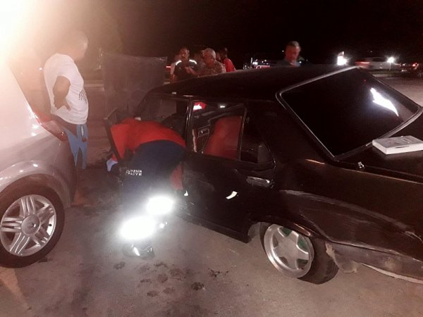 Yakıt istasyonunda feci kaza