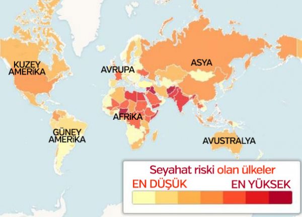 Düşündüğünüz dek tehlikeli 5 ülke