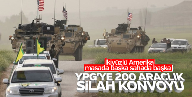 ABD'den YPG'ye 200 araçlık konvoy