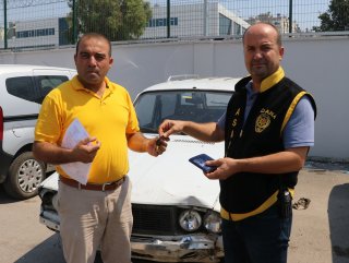 Adana'da çalınan araba yakın hesabıyla bulundu