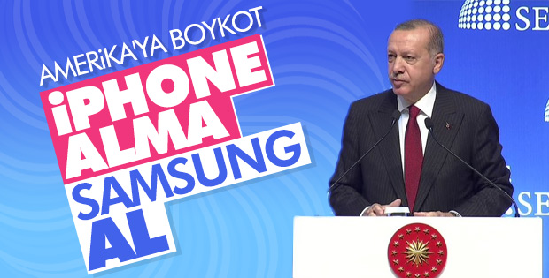 Başkan Erdoğan'dan ABD'ye boykot