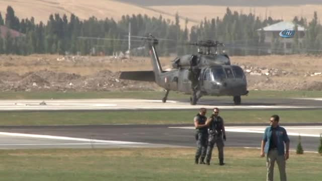 Başkan Erdoğan, Faaliyet Alanına Helikopterle Geldi