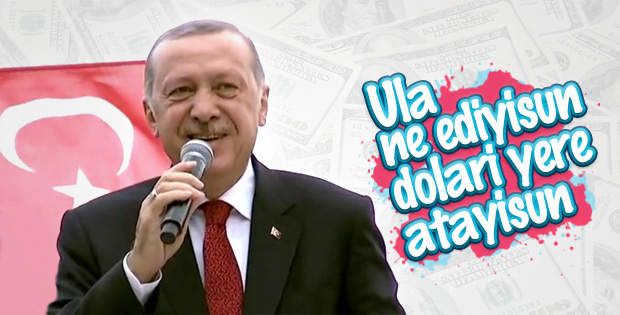 Başkan Erdoğan'ın Rize mitinginde neşelendirici anlar