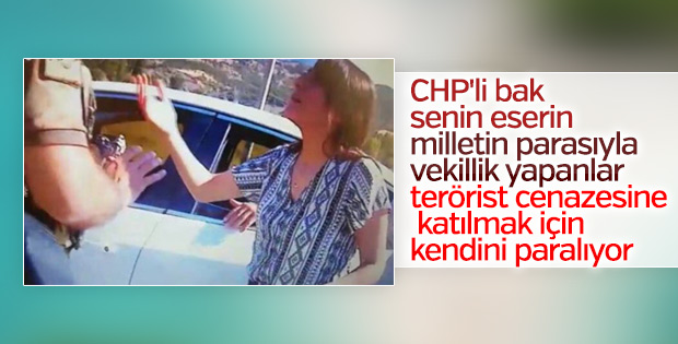 HDP'li Dağ terörist cenazesine katılmaya çalıştı