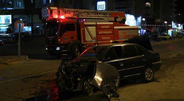 Kayseri’deki kazada itfaiye erleri büyük patlamayı önledi