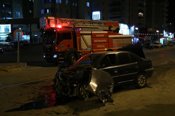 Kayseri'deki kazada itfaiye erleri büyük patlamayı önledi