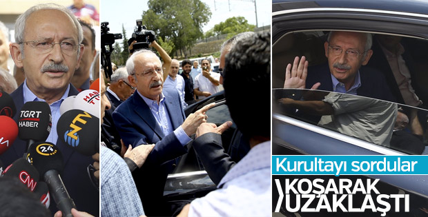 Kemal Kılıçdaroğlu kurultay sorusuna cevap vermedi