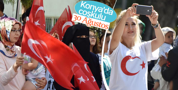 Konya'da 30 Ağustos Galibiyet Bayramı kutlamaları