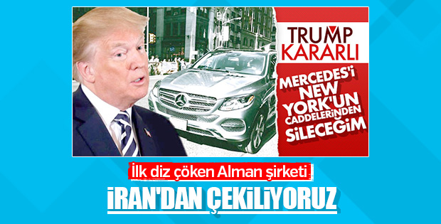 Mercedes İran'la faaliyetleri durdurdu