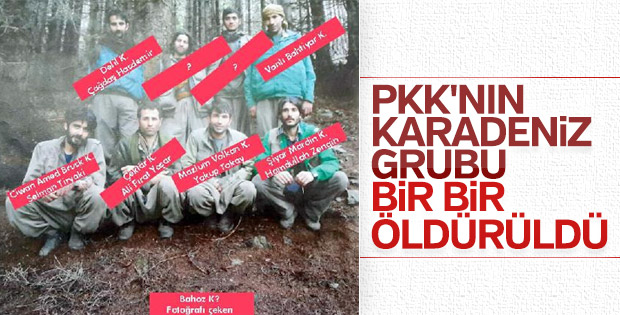 PKK'nın 22 şahsiyet Karadeniz grubuna darbe