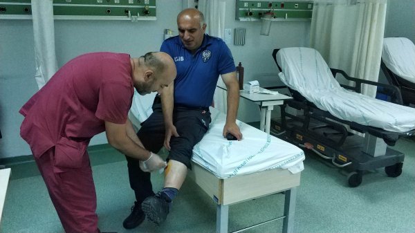 Samsun'da bir kişi polisi ısırdı