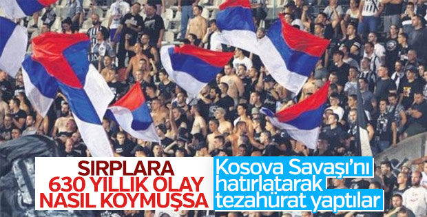Sırplar Beşiktaş maçında ırkçı tezahürat yaptı