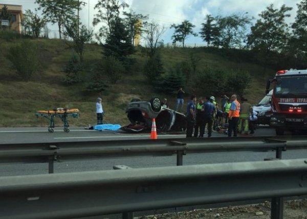 TEM'de trafik kazası: 1 birey hayatını kaybetti