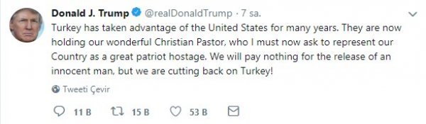 Trump continues to threat Turkey