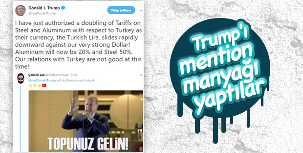 Trump'ın sözlerine Türk kullanıcılarından yanıt