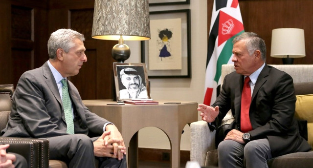 Ürdün Kralı 2. Abdullah, BM Mülteciler Yüksek Komiseri Grandi ile Görüştü