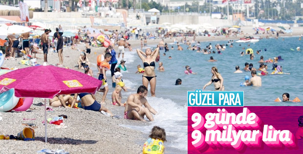 9 jurnal tatil turizm sektörüne can suyu oldu