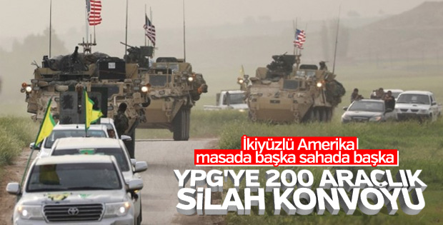 ABD’den YPG’ye 200 araçlık konvoy