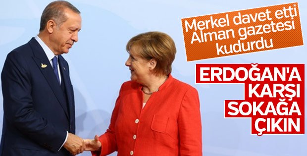 Alman basınından Erdoğan’a karşısında protesto çığırtkanlığı