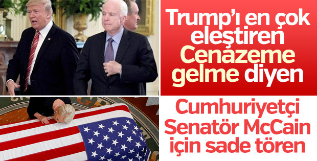 Amerikalı Senatör McCain için cenaze töreni