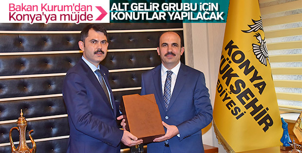 Bakan Kurum: Konya ’da alt gelir grubuna konut yapılacak