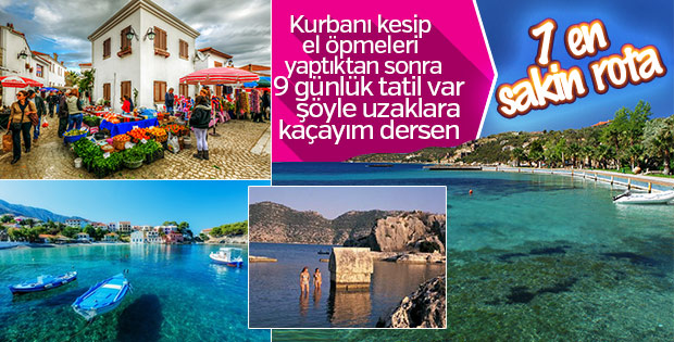 Bayram tatili için kafa dinleyebileceğiniz rotalar