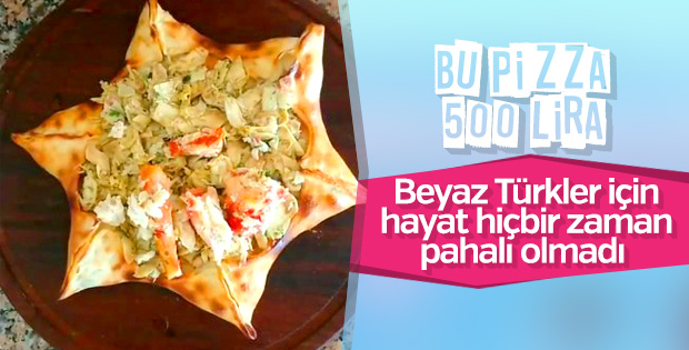 Çeşme’de satılan 500 liralık pizza