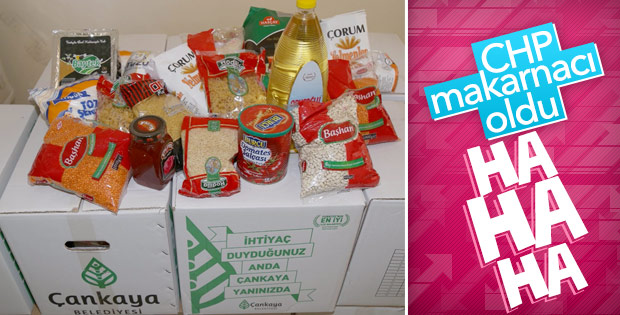 CHP’li Çankaya Belediyesi makarna dağıtmaya başladı