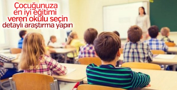 Çocuğunuzun geleceği için mektep seçimine uyarı edin