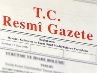Cumhurbaşkanı kararları Resmi Gazete'de