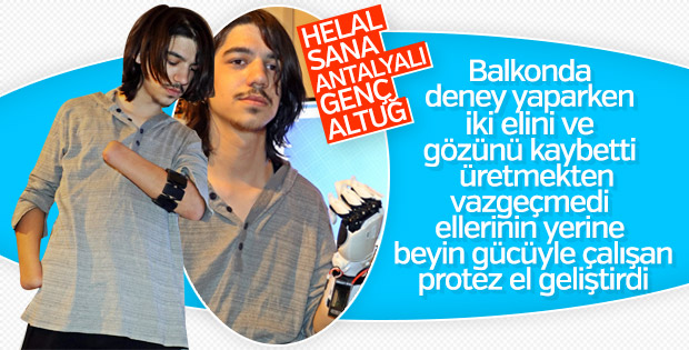 Deney yaparken ellerini ve gözünü kaybetti ama vazgeçmedi