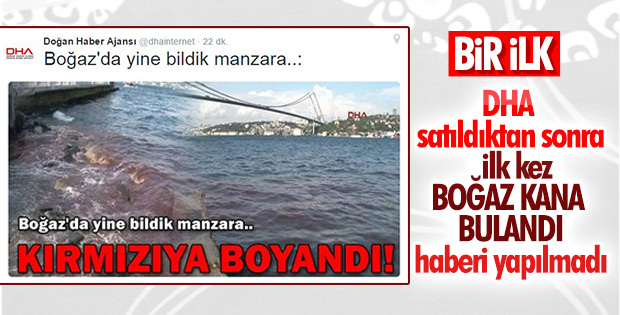 DHA ilk kez 'Boğaz kana bulanmadı' haberi yaptı