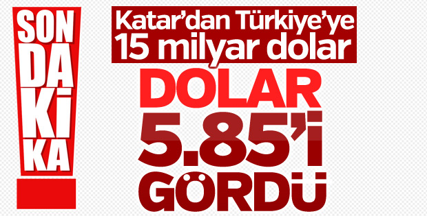 Dolar 5,85’e düştü