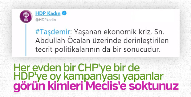 HDP hesaplı krizi terörist başına bağladı