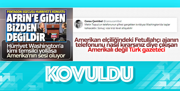 Hürriyet'in Amerika yanlısı yazarı Cansu Çamlıbel