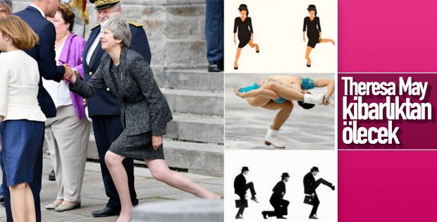 İngiltere Başbakanı Theresa May alay konusu oldu