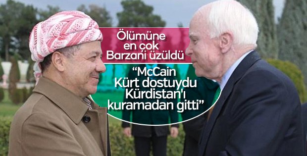 John McCain ’in ölümü Barzani'yi üzdü