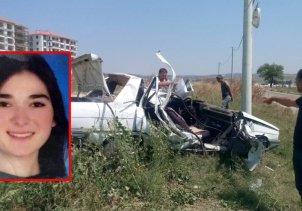 Karnındaki bebeğiyle can verdi