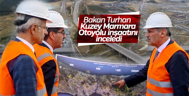 Kuzey Marmara Otoyolu inşaatının son hali görüntülendi
