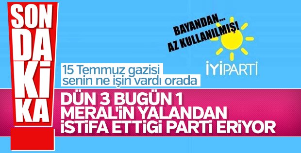 Mehmet Fatih Eryılmaz İyi Parti’den istifa etti