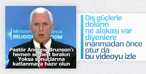 Mike Pence’den Brunson tehdidi